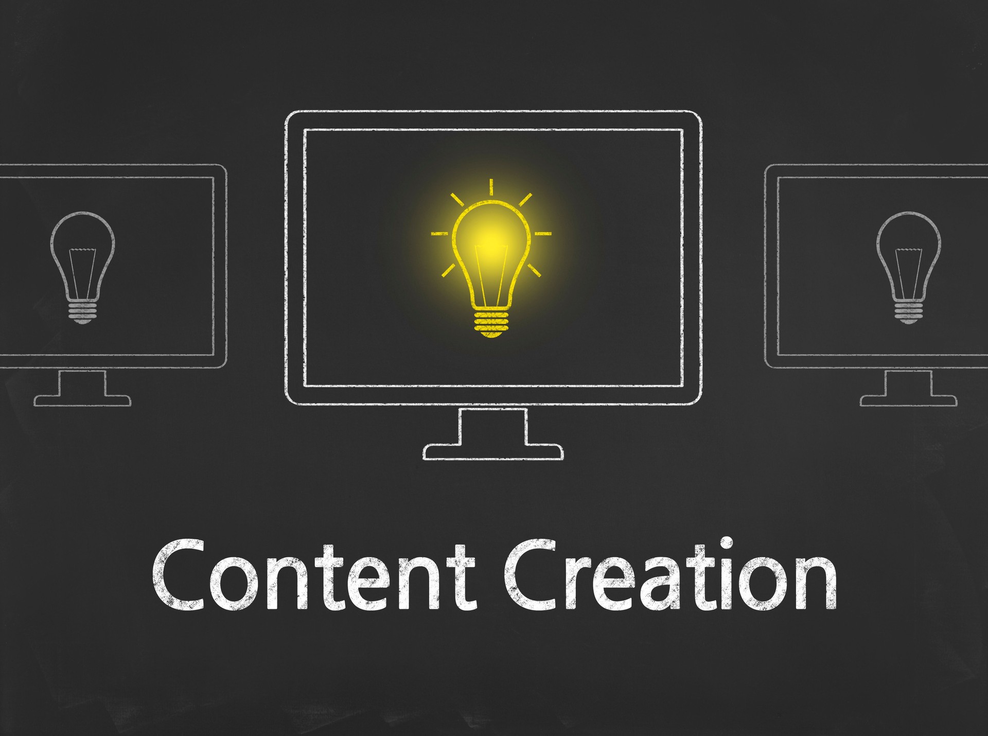 Content Creation - Business Chalkboard Background